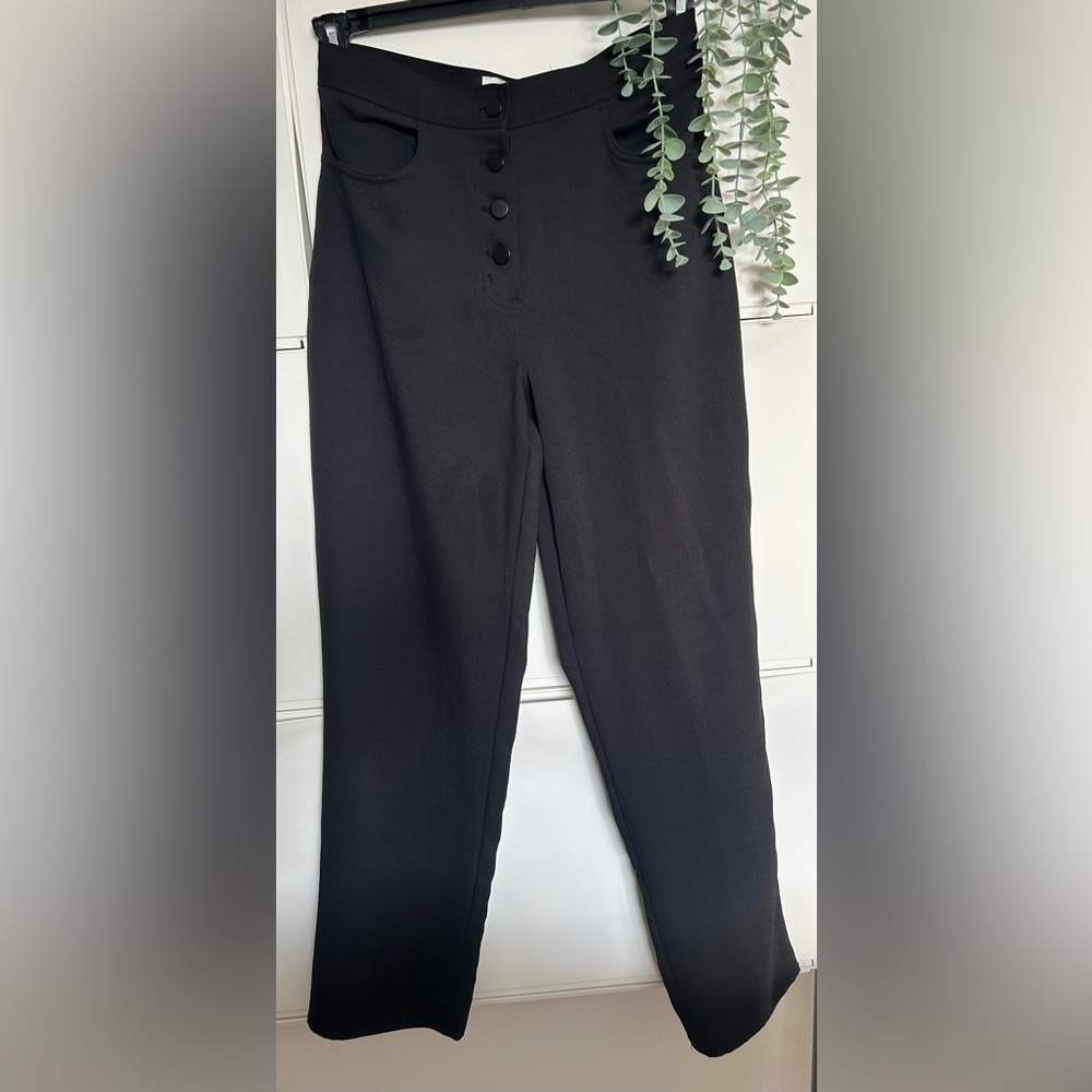 Wilfred Black Buttoned Trousers